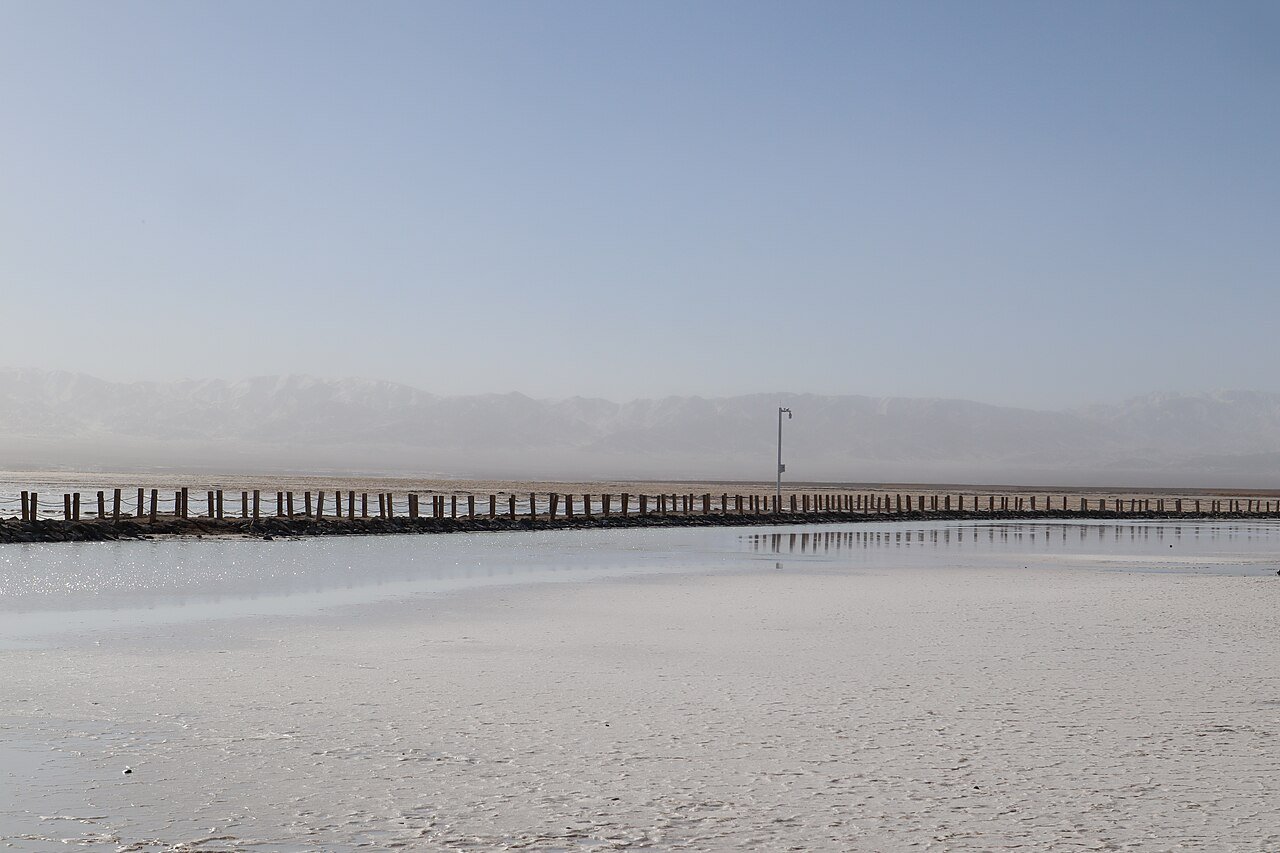 Reflections on the salt flats of Chaka